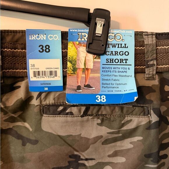 IRON CO BRAND MENS NEW CAMO SHORTS - Picture 4 of 5